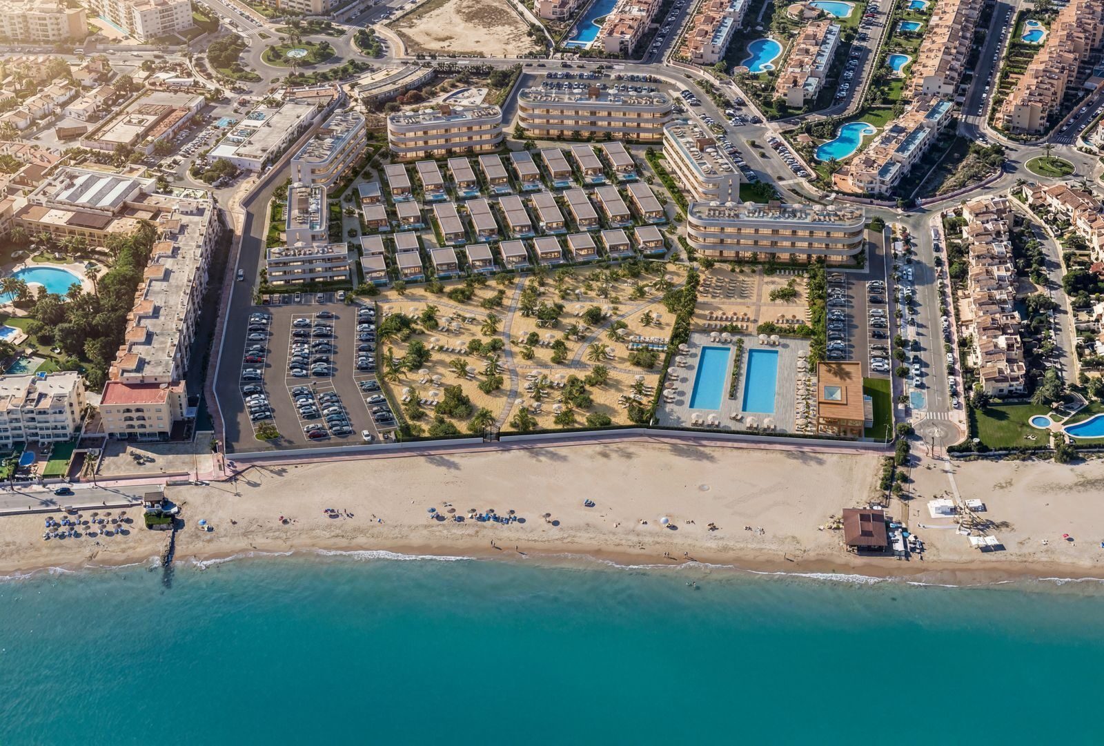 Exclusief nieuwbouwresort aan zee in Vera Playa